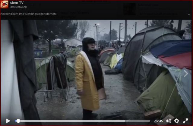 Stern TV: Norbert Blüm in Idomeni