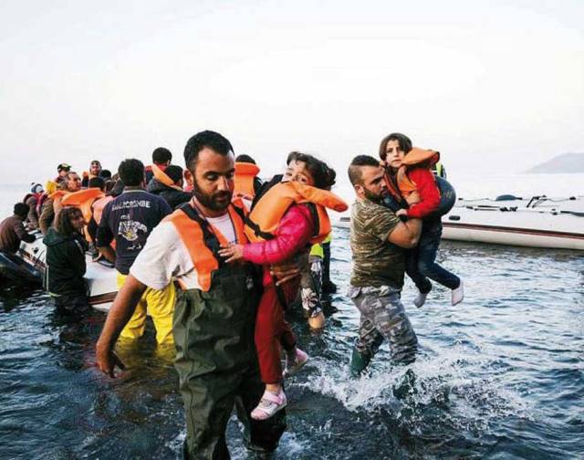 Flüchtlinge auf Lesbos